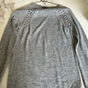Aqua Gray Sweater